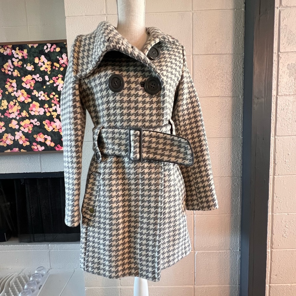 Beautiful Soia & Kyo coat, houndstooth, medium